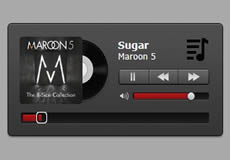 質感炫酷的html5音樂播放器